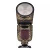 Anti-Scratch Camera Flash Skin Flash Sticker for Godox V1 Pro Flash Strobe Protective Vinyl Wrap Film Body Protector Coat Decal V1 Pro(Wave Gold) view 1