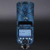 Anti-Scratch Camera Flash Sticker for Godox V1 Flash Coat Wrap Protective Film Body Protector Coat Skin Cover V1(Cross Blue) view 1