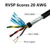 5m 485 Twisted-Pair Shielded Cable 14-20AWG 2-10-core PVC Pure Copper Communication Signal Soft Control Cable(6cores 17 AWG 1.0MM) view 2