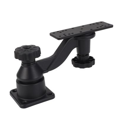 SUNGOOYUE 6 Inch Swing Arm Mount, Marine Grade Aluminum Base Marine Electronics Mount for Fish Finders