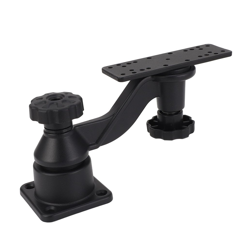 SUNGOOYUE 6 Inch Swing Arm Mount, Marine Grade Aluminum Base Marine Electronics Mount for Fish Finders