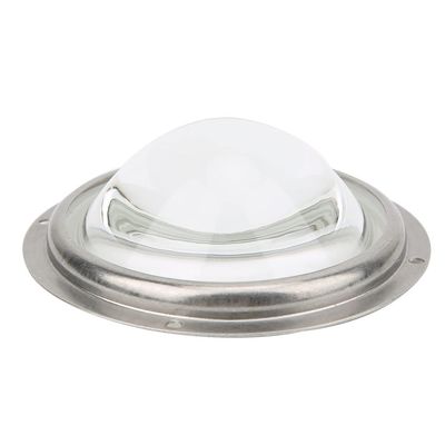 100mm LED Lens Optical Glass Plano Convex 60 Beam Angle High Transmittance 98% for LED Spotlight Car Light Projector Light DIY Rubber Circle Fixed Bracket Included