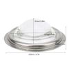 100mm LED Lens Optical Glass Plano Convex 60 Beam Angle High Transmittance 98% for LED Spotlight Car Light Projector Light DIY Rubber Circle Fixed Bracket Included view 2