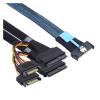 0.8M PCIE G 5.0 Slimline S*A*S MCIO 8i 8X 74P to 2XSFF 8639+15P Server Data Connection Adapter Cables view 1