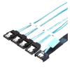 0.8M MI NI S*A*S MCIO STR PCI-E 5.0 SFF-8654 PCI-E Slimline S*A*S 4i 38Pin Male to 4X SATA Femal Extender Cable view 2