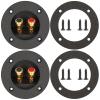 XGGYA 3 in Round Push Spring Speaker Terminal Cup, 2 Pack view 1