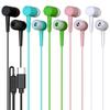 10 Pack Bulk Wired Earbuds, USB-C, in-Ear, Mic, Compatible with Phone, Tablet, Laptop, PC for School, Online Class, Meeting, Conference, Practice, Test, Mix view 1