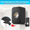 Aiweiwa Heavy-Duty Speaker Wall Mount for KEF LSX II Speakers Mount Wall Bracket - Space Saving Wall Speaker Mount for KEF LSX II Wireless HiFi Speakers Bracket with Cable Clips, Black view 2