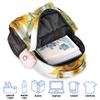 Adornori Yellow Flowers Backpack for Women Men Sunflower Shoulder Computer Laptop Adults Backpack Sports Hiking Gym Workout Travel Casual Daypack view 2