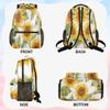 Adornori Yellow Flowers Backpack for Women Men Sunflower Shoulder Computer Laptop Adults Backpack Sports Hiking Gym Workout Travel Casual Daypack view 3