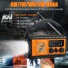 20000mah Hand Crank Emergency Radio,SW/NOAA/AM/FM Weather Radio, Solar Powered Hand Crank Chager with Bige Batery Powered,Portable,Cellphone Charge,SOS,Flashlight for Emergency/Home (Orange) view 3