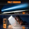 20000mah Hand Crank Emergency Radio,SW/NOAA/AM/FM Weather Radio, Solar Powered Hand Crank Chager with Bige Batery Powered,Portable,Cellphone Charge,SOS,Flashlight for Emergency/Home (Orange) view 4