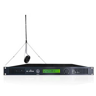 50W FM Broadcast Transmitter +Antenna +Cable, Long Range 50watt FM Radio Broadcast Transmitter for Church Radio Station Broadcasting Equipment