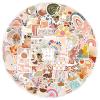 100 Pcs Bohemian Style Stickers, Retro Personality Vinyl Waterproof Sticker for Adults Teens Water Bottles Bicycle Skateboard Scrapbook Decals Luggage Laptop view 1