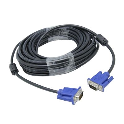 1.5m 1.8m 300cm 5m 10m 15m Cable for Computer M>oni>tor TV LCD M>oni>tor Projector HD Cable Shielded Video Extension Line(15m)