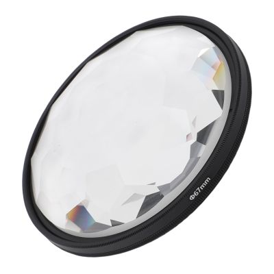 ASHATA Kaleidoscope Lens Filter, Special Camera Lens Effects Filter, High Transmittance Optical Glass, Compatible with DSLR, Mirrorless, and Smartphone Cameras (67MM)