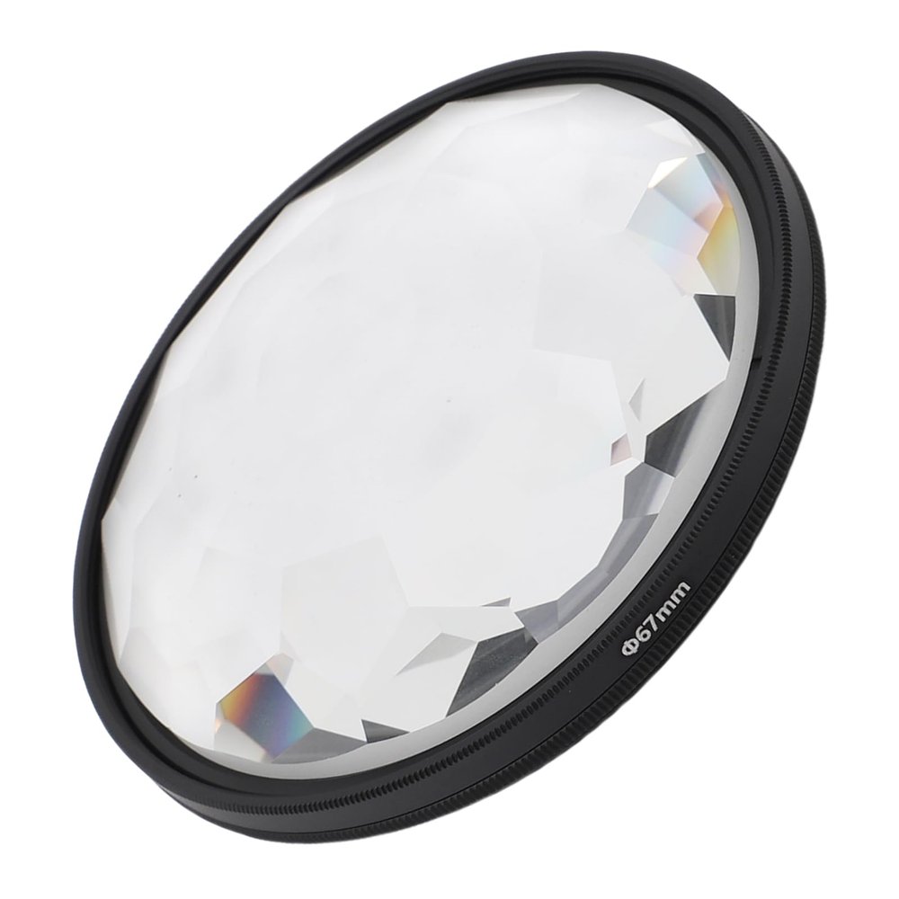 ASHATA Kaleidoscope Lens Filter, Special Camera Lens Effects Filter, High Transmittance Optical Glass, Compatible with DSLR, Mirrorless, and Smartphone Cameras (67MM)