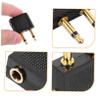 POPETPOP 5pcs Airplane Headphone Adapter for Dual Plug Connection 3.5mm Audio Jack Splitter for Airline Entertainment System Compatible Most Headphones view 2