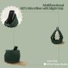 Tusrai 2pcs Cover of Bean Bag Phone Holder (No Filler) Ultra Soft Micro Suede Anti Slip Cell Phone Pillow Holder Dark Green view 2