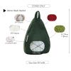 Tusrai 2pcs Cover of Bean Bag Phone Holder (No Filler) Ultra Soft Micro Suede Anti Slip Cell Phone Pillow Holder Dark Green view 3