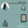 Tusrai 2pcs Cover of Bean Bag Phone Holder (No Filler) Ultra Soft Micro Suede Anti Slip Cell Phone Pillow Holder Teal view 2