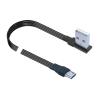 Flat Double Bend USB Data Cable for Online, Offline, Left, Right USB, Soft Data Cable(2M,AMLE-V8ST) view 1