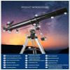 EHVYBDX Telescope Astronomical Telescope for Beginners Observation80mm Caliber 900mm Focal Length Refracting Telescope for s Beginners,Travel Telescope with Carry Ba view 3