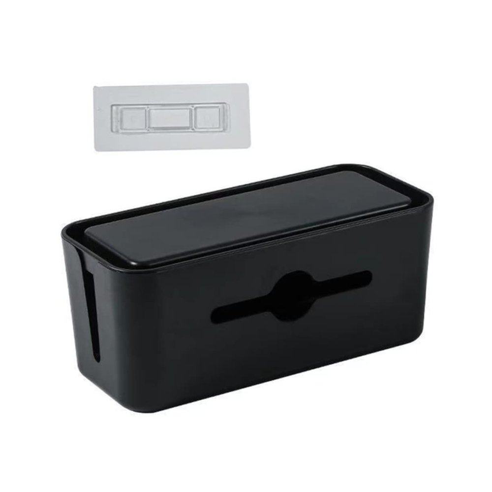 VILLCASE Wire Cable Management Box Durable Power Line Organizer for Desktop Capacity Cord Storage with Unique Design for Tidy Charging