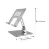 SHOWERORO 1Pc Laptop Cooling Stand Ergonomic Desktop Rack for Various Laptop Stylish Design for Heat Dissipation Portable and Stable Use Silver view 4