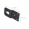 KOMBIUDA 10PCS Surround Sound Speaker Hanging Brackets Heavy Duty Audio Speaker Hooks for Wall Mounting Hanger Plates for Home Theater System view 3