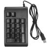 Mtlavishness 19 Keys USB Wired Numeric Keypad Wired Number Pad RGB Backlight Portable Number Pad for Notebook Laptop Computer Black view 1