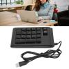 Mtlavishness 19 Keys USB Wired Numeric Keypad Wired Number Pad RGB Backlight Portable Number Pad for Notebook Laptop Computer Black view 2