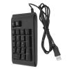 Mtlavishness 19 Keys USB Wired Numeric Keypad Wired Number Pad RGB Backlight Portable Number Pad for Notebook Laptop Computer Black view 3