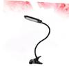 TEHAUX USB Clip Reading Lamp Flexible LED Light with Brightness Levels Eye Portable Book Light for Reading Bed Travel for Book Lovers Black view 3