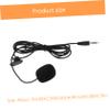 LRXIYODE Professional Clip-on Microphone 5-Pack Black Lavalier Mics for Teaching Presentations Tours and Interviews Multi-Functional Phone Accessory Sound view 2