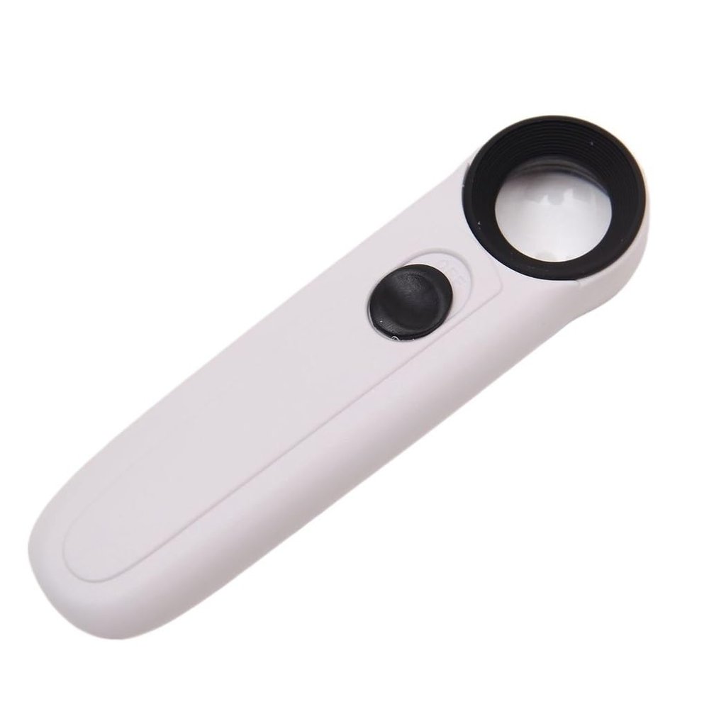 MVUYO Handheld Magnifying Glass with LED Light 40x Acrylic Lens