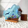Handmade 3D Resin lamp - Ocean Resin Night lamp, Ocean-Themed Perspective Painting, Adjustable lamp, Men's Office Decoration, Bedroom Decoration (Model B, 9 * 6in) view 3