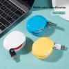 Automatic cord reel, Retractable Recovery Cord Reel Wire Collection Organizer, for USB Cables, Headphone Cable, Data Charging Cable Tangle (4*White) view 3