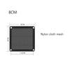 1pc Guard with Hole for PC Computer Case Cooling Fan, Magnetic Frame Dust Filter Dust Mesh Cover Square(Black,8cm) view 2
