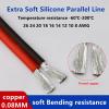2/5/10m Extra Soft Silicone red Black Parallel Wire 2P high and Low Temperature Resistant -60-200 tinned Copper 26-8AWG DIY LED Cable(5M,22 AWG) view 2