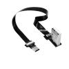 Seodon 5CM-1M FPV Data Cable Elbow USB Data Cable Mobile Flat Cable Double Elbow(10CM,AMLE-V8F) view 1