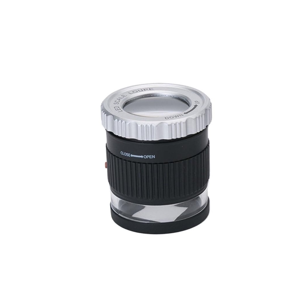 MVUYO 30x High-Power Portable Magnifying Glass with Lamp Tube