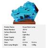 Handmade 3D Resin lamp - Ocean Resin Night lamp, Ocean-Themed Perspective Painting, Adjustable lamp, Men's Office Decoration, Bedroom Decoration (Model C, 6 * 4in) view 2