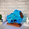 Handmade 3D Resin lamp - Ocean Resin Night lamp, Ocean-Themed Perspective Painting, Adjustable lamp, Men's Office Decoration, Bedroom Decoration (Model C, 6 * 4in) view 3