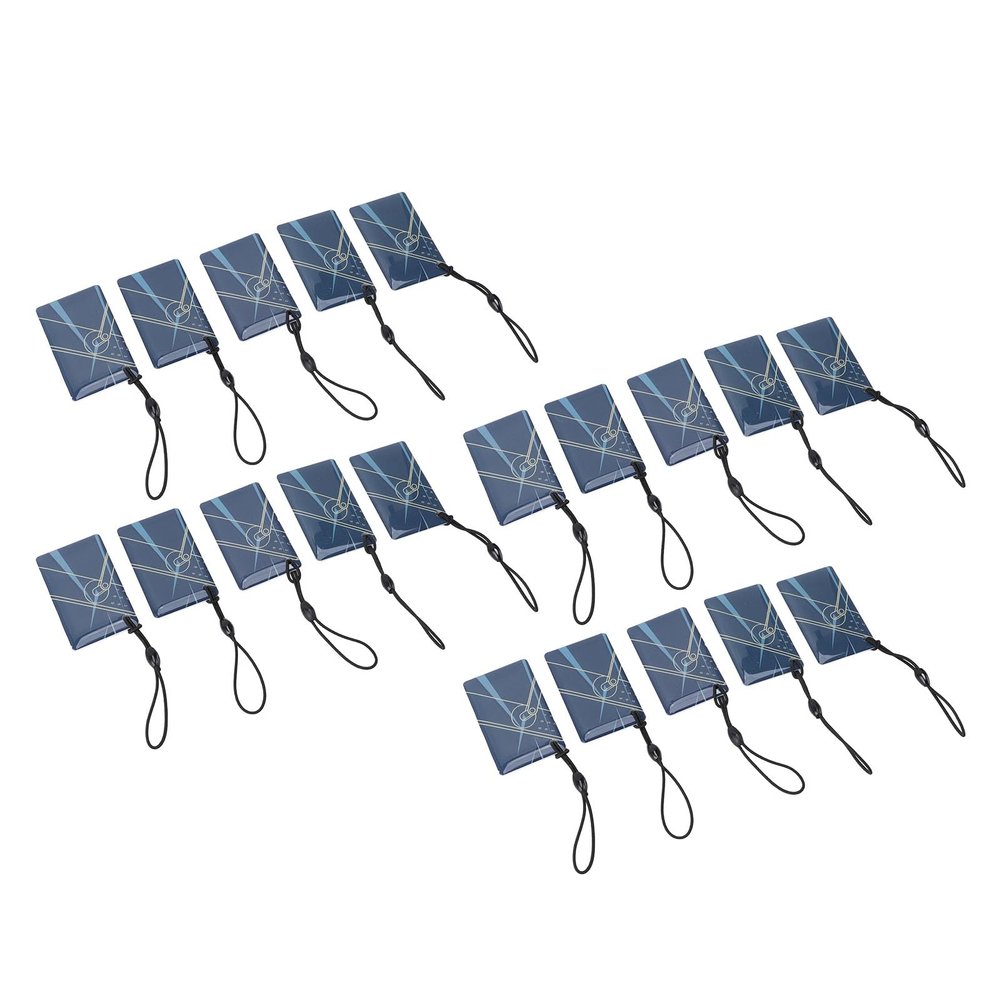 20Pcs IC Cards 13.56Mhz Sensitive Intelligent Proximity ID Card Contactless Key Fob for Door Entry Access Control System ABS Material 50x30mm