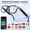 Ai Translation Smart Glasses with Chat GPT, Bluetooth 5.3 for Men Women with 150 Language & Accents, IP67, Color-Change Lens Clear Headphone with Speaker Sunglasses for Travel Meeting Trade Business view 2