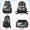 Adornori Eagles Backpack for Women Men Shoulder Computer Laptop Adults Backpack Black Birds Sports Hiking Gym Workout Travel Casual Daypack view 3