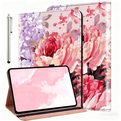 ALILANG Case for Amazon Fire Max 11 Tablet (13th Generation, 2023 Release) 11 inch, PU Leather Folio Cover with Multi-Angle Stand and Pen Holder for Fire 11 Tablet Case -Oil Painted Roses