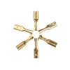 100pcs 2.8mm Female Crimp Terminal Connector Set Gold Brass Car Speaker Wire Connectors view 3