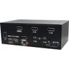 Rextron Hybrid KVM Switch for 2 Computers 2 Monitors with Displayport 1.2 & USB-C, Up to 8K@60Hz Resolution, USB 3.2 Gen, Auto EDID, Support HDCP 2.2/1.4, 20V PD Charging, CAHBP-P3122-13 view 1